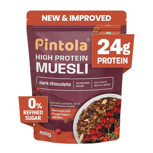 High Protein Dark Chocolate & Cranberry Muesli 24gram