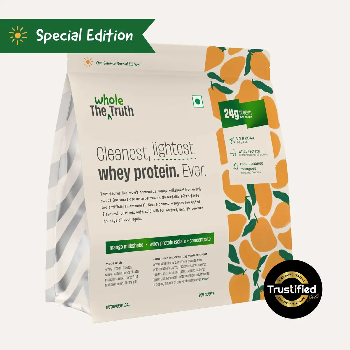 WholeTruth 24g Protein Powder Pack of 1Kg 24gram