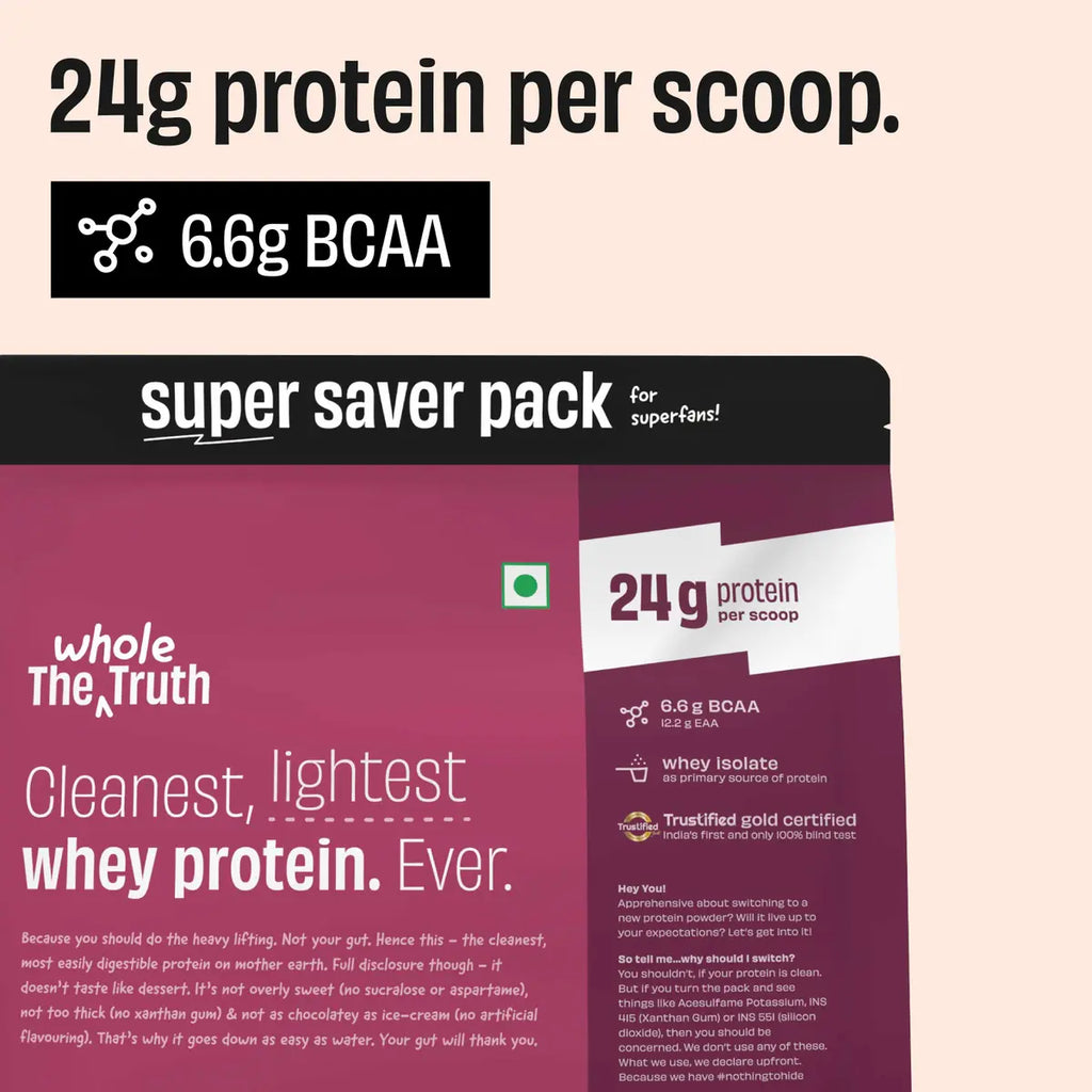 WholeTruth 24g Protein Powder Pack of 2 KG 24gram