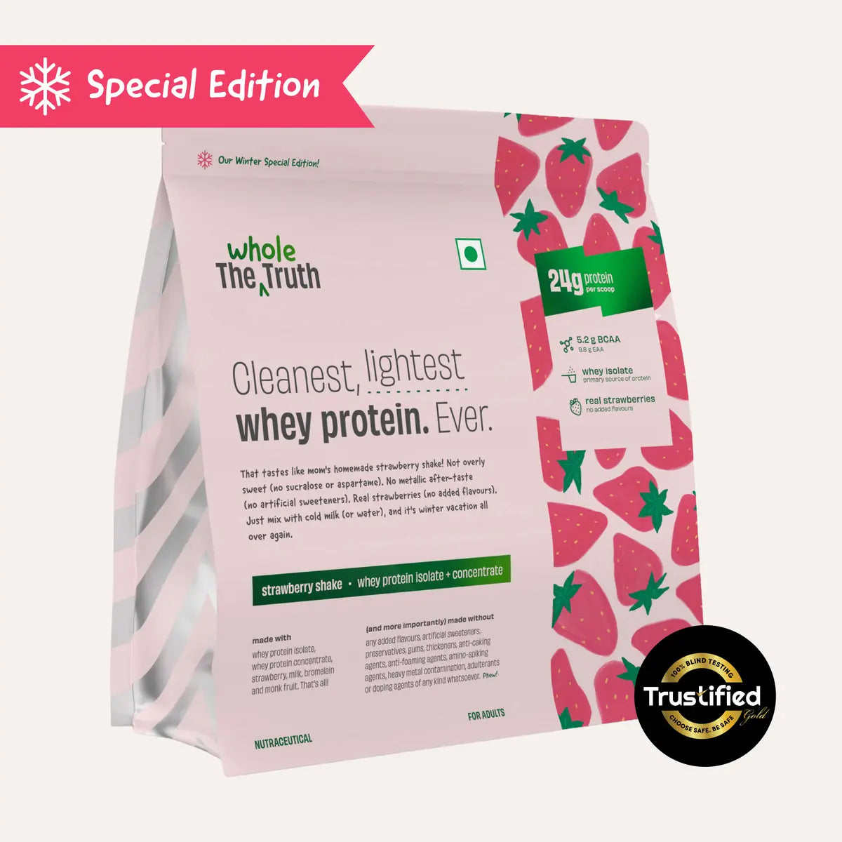 WholeTruth 24g Protein Powder Pack of 1Kg 24gram