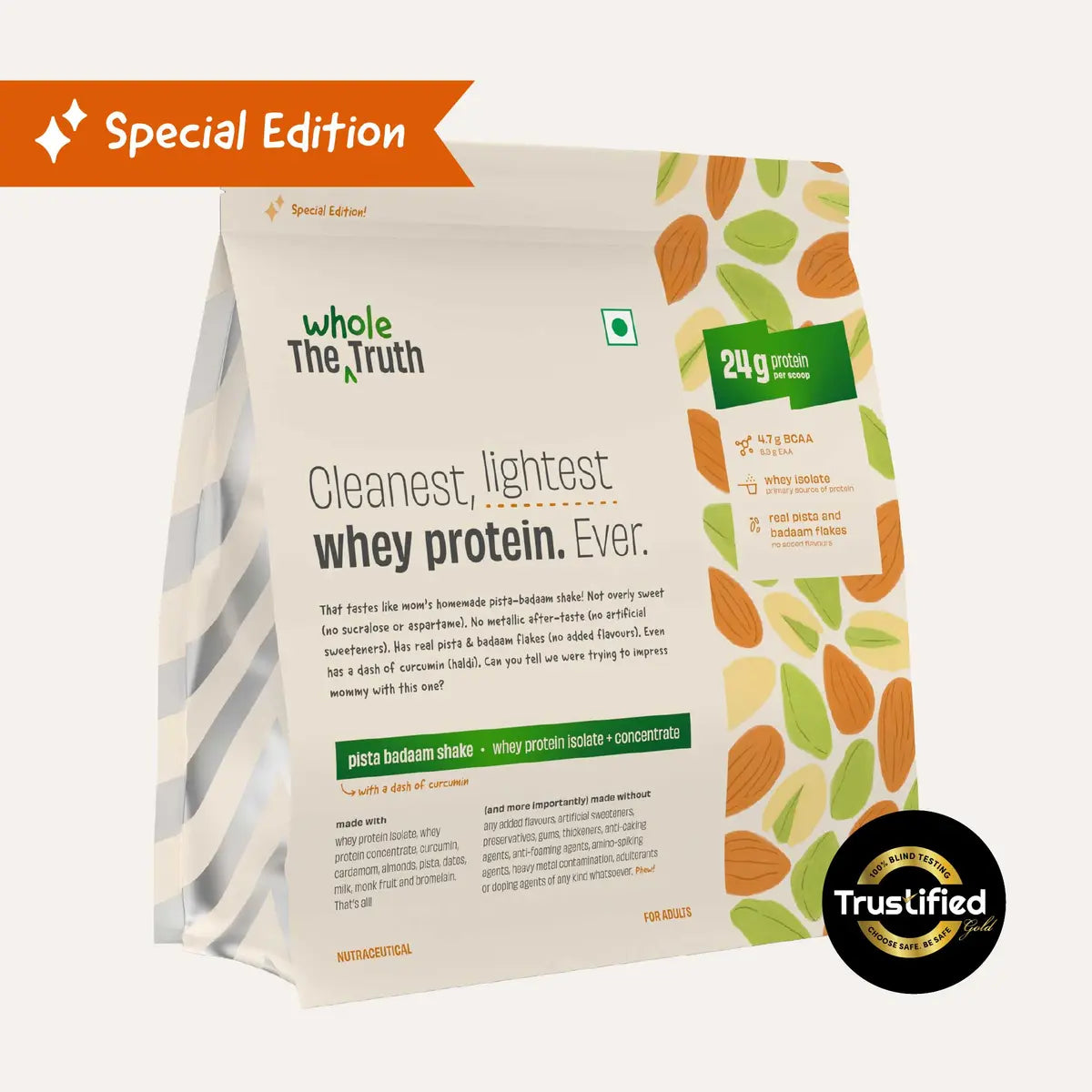 WholeTruth 24g Protein Powder Pack of 1Kg 24gram