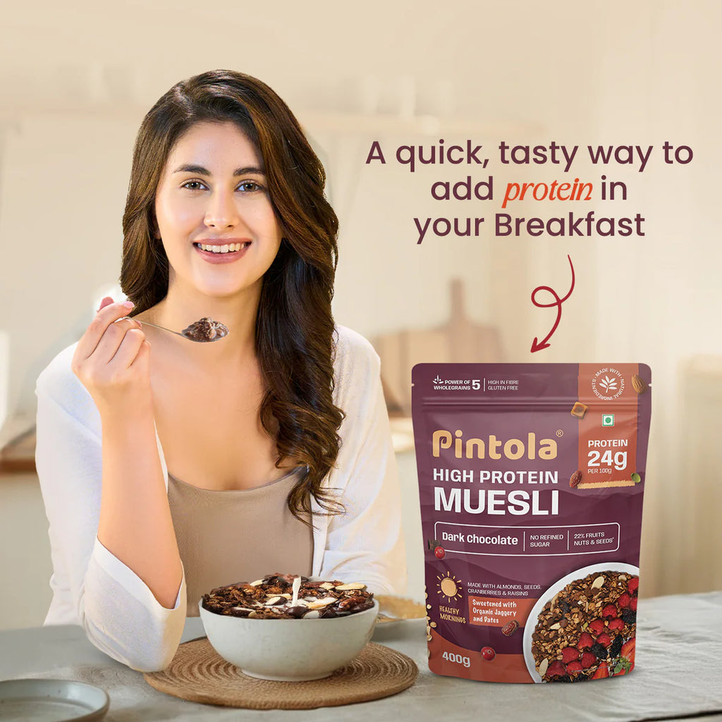 High Protein Dark Chocolate & Cranberry Muesli 24gram