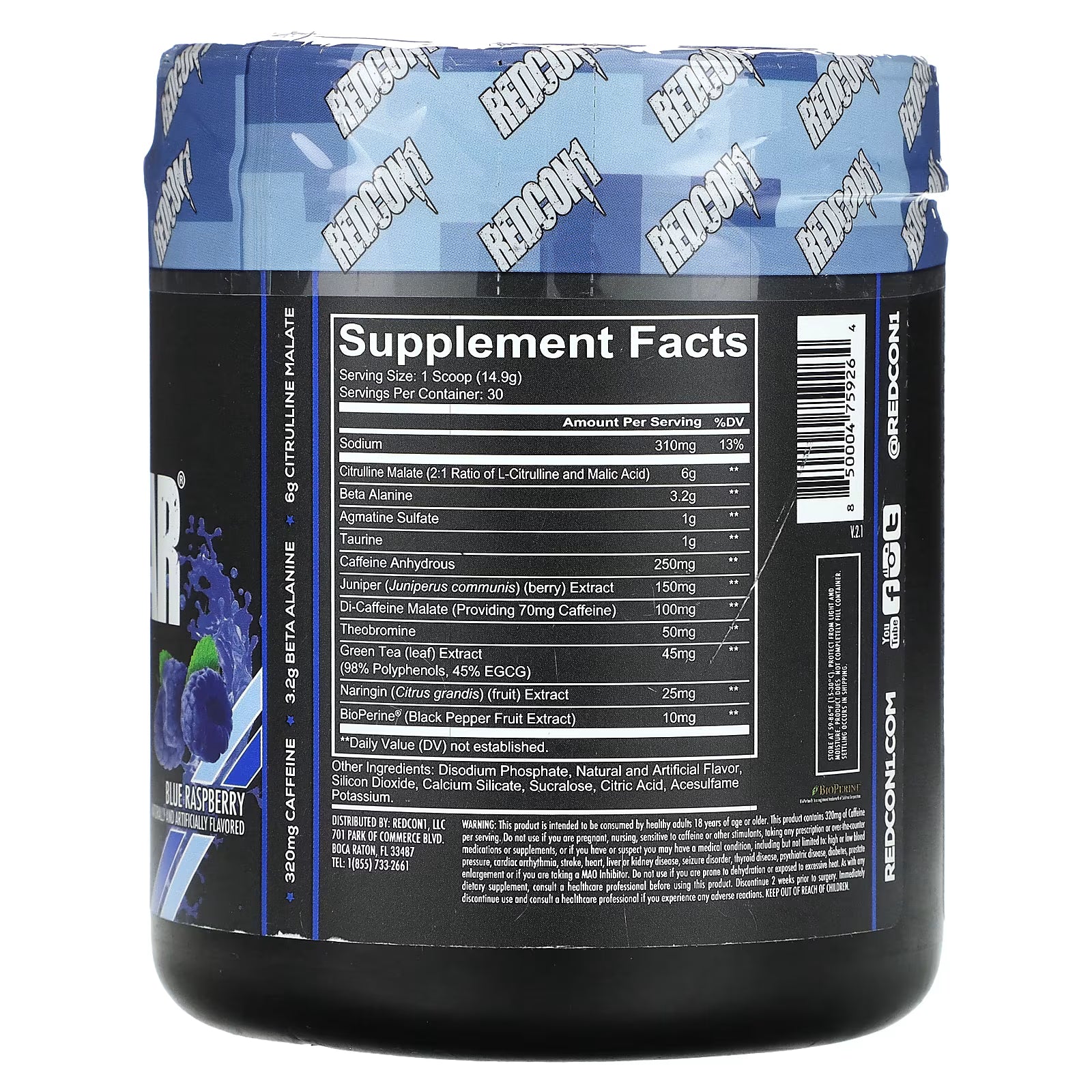 Redcon1 Total War | Pre-Workout 447 gm 24gram