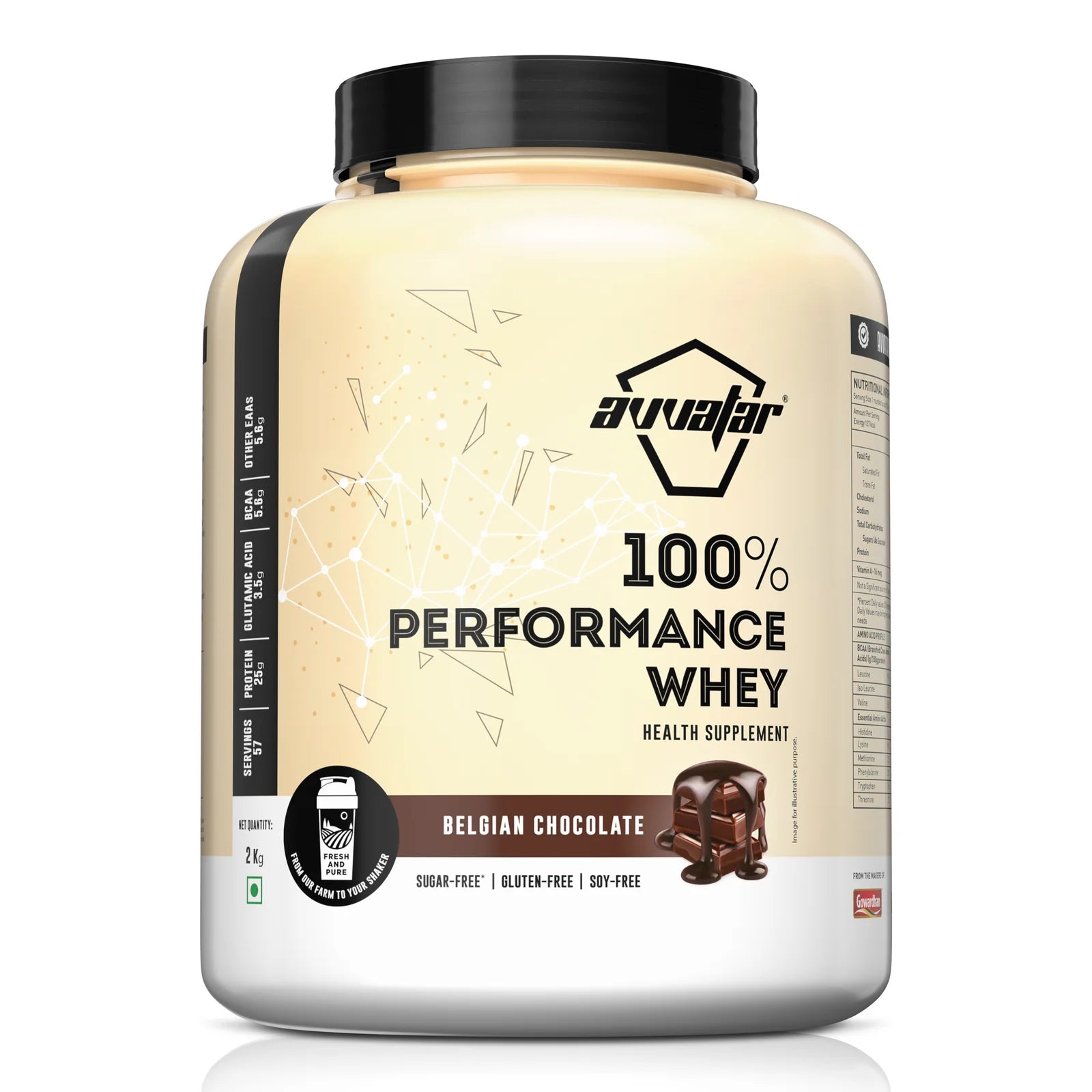 AVVATAR Performance Whey + Muscleblaze [ Multivitamin + Omega Triple strength [ 60 Tablets]] 24gram