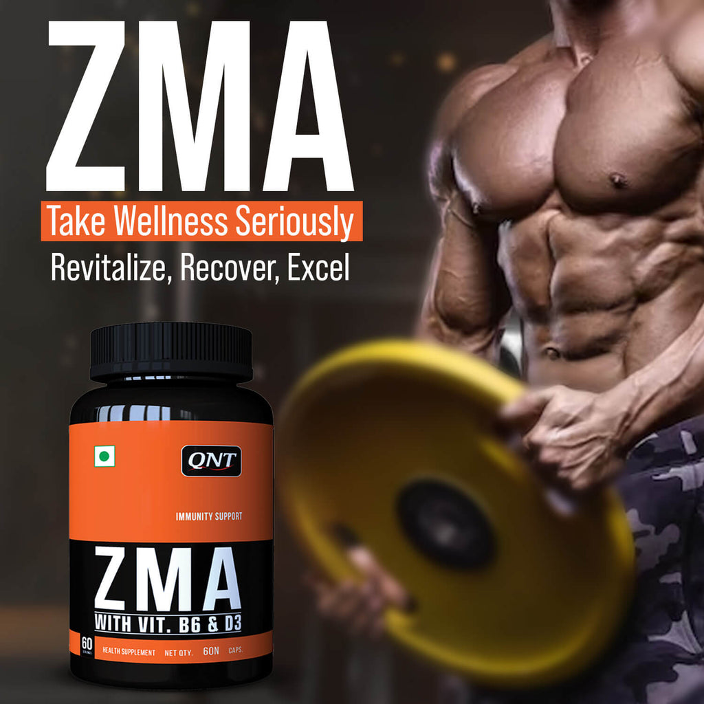 ZMA (ZINC MAGNESIUM ASPARTATE) VIT B6 WITH D3 | 60 CAPS 24gram