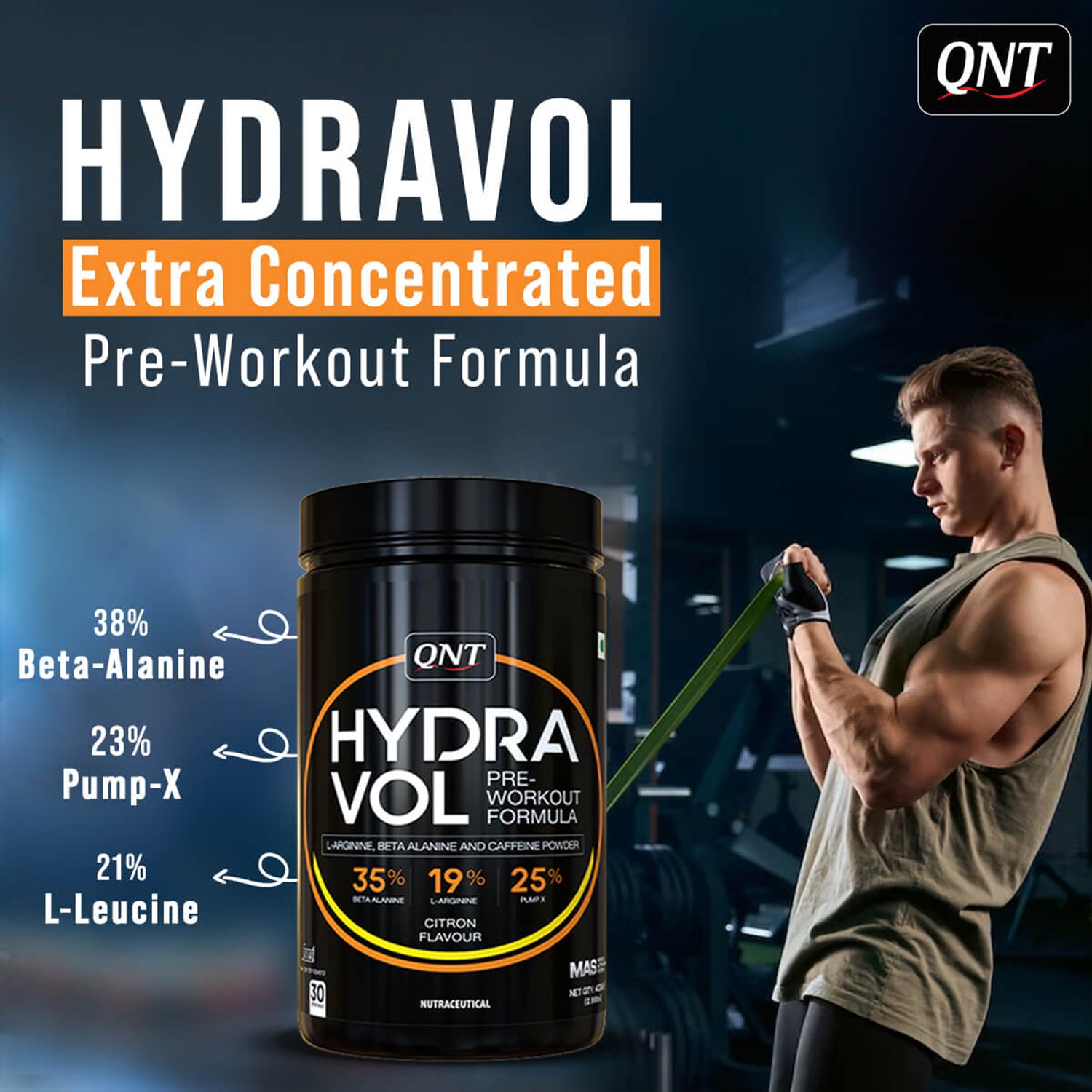 HYDRAVOL PRE WORKOUT POWDER 400 G 24gram