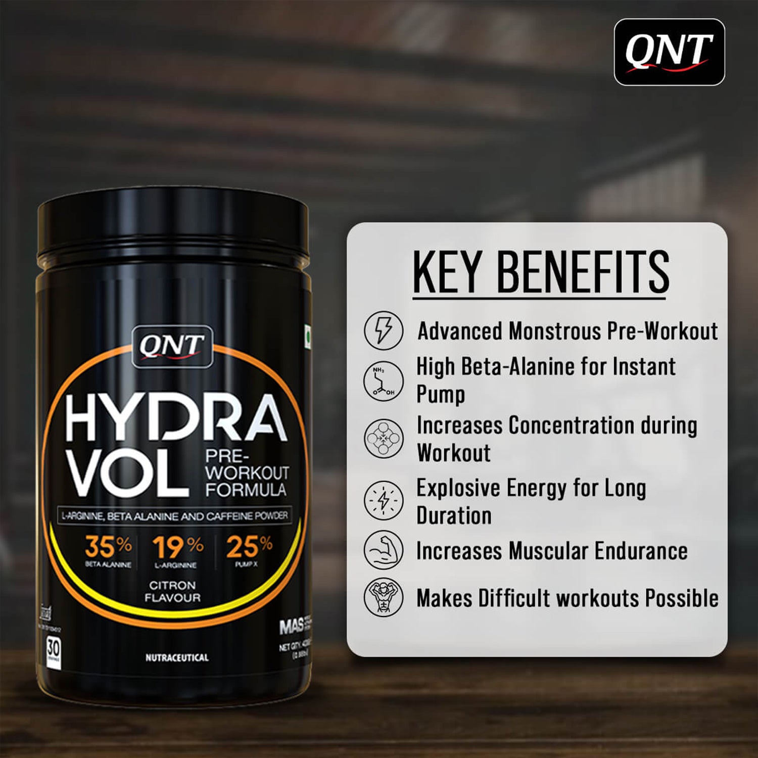 HYDRAVOL PRE WORKOUT POWDER 400 G 24gram