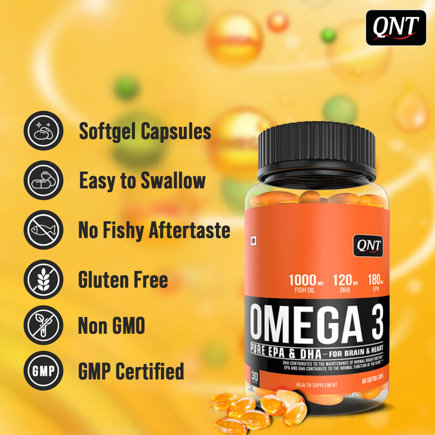 OMEGA 3 FISH OIL | 60 SOFTGELS 24gram