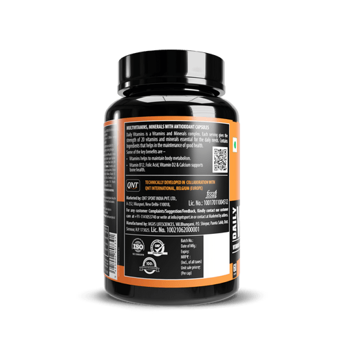 DAILY VITAMINS | COMPLETE VITAMINS & MINERALS FORMULA | 60 CAPS 24gram