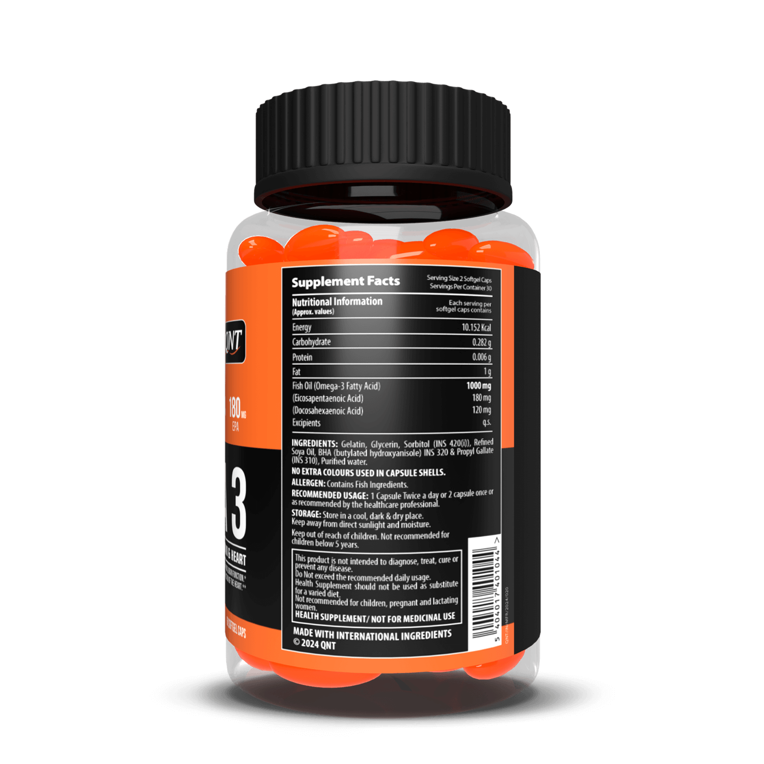 OMEGA 3 FISH OIL | 60 SOFTGELS 24gram