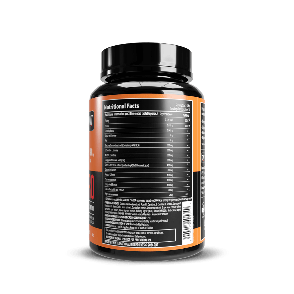 RIPTEK PRO: THERMOGENIC FAT BURNER WITH GARCINIA, L-CARNITINE, AND CLA | 60 TABS 24gram