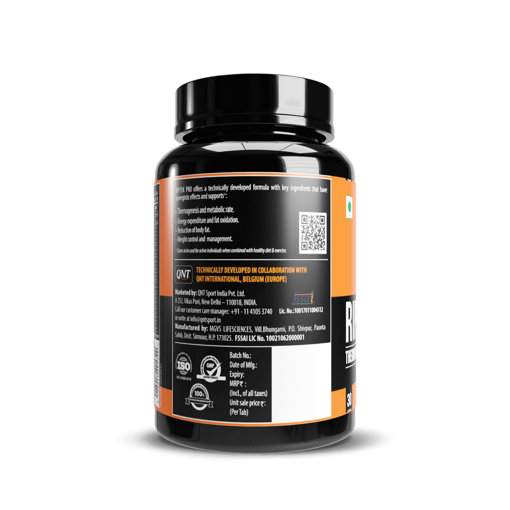RIPTEK PRO: THERMOGENIC FAT BURNER WITH GARCINIA, L-CARNITINE, AND CLA | 60 TABS 24gram