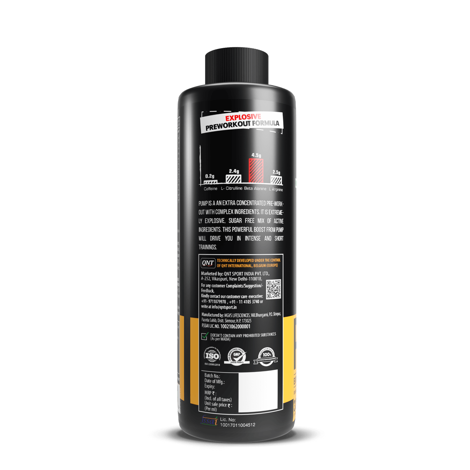 PUMP LIQUID PRE WORKOUT 24gram