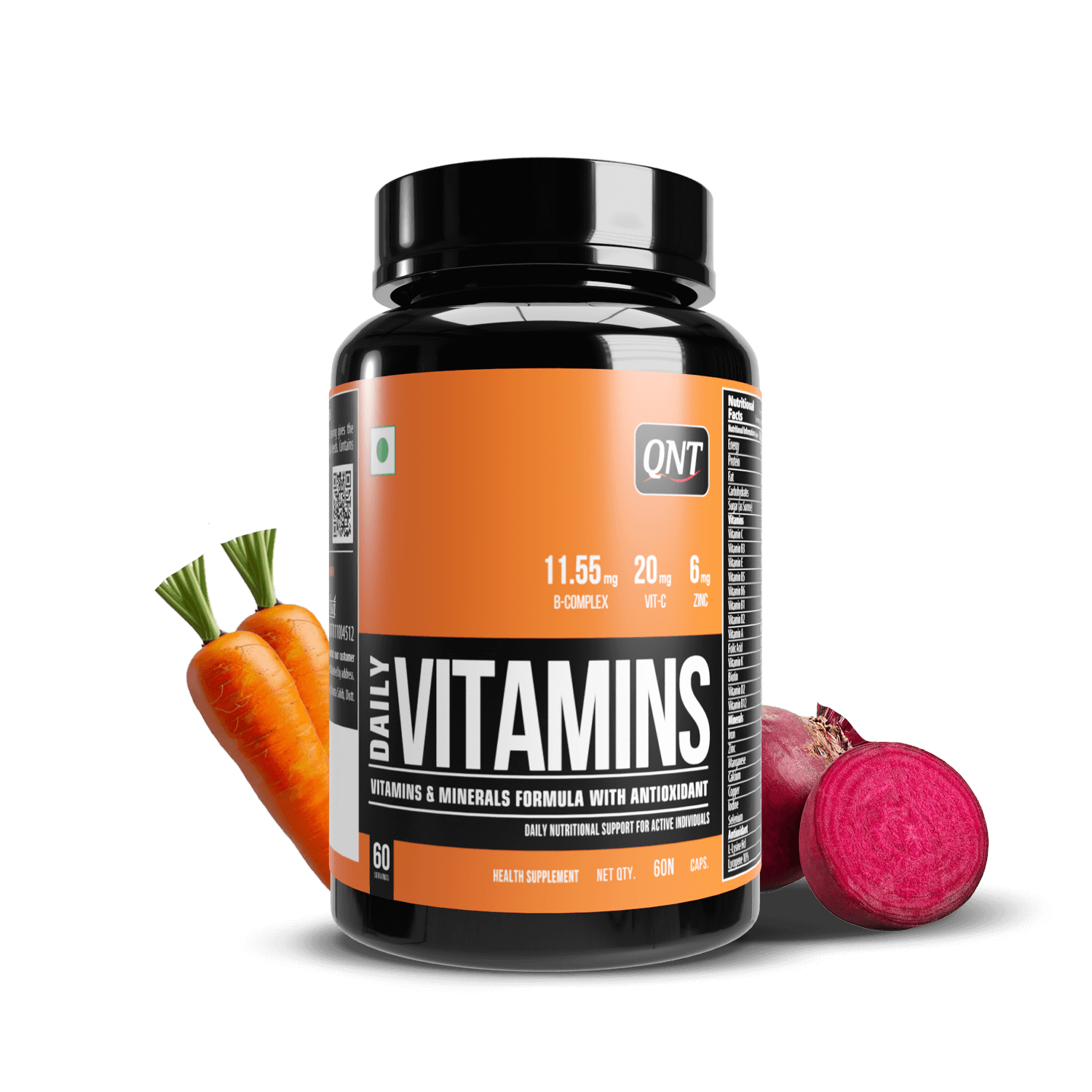 DAILY VITAMINS | COMPLETE VITAMINS & MINERALS FORMULA | 60 CAPS 24gram