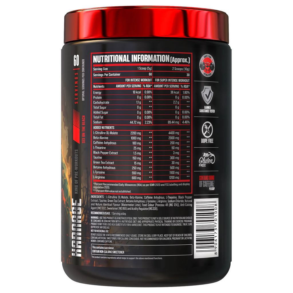 Karnage Pre Workout 24 GRAM