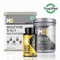 Multivitamins + Omega 3 Triple Strength 90 Tablets + Creatine Combo 24gram