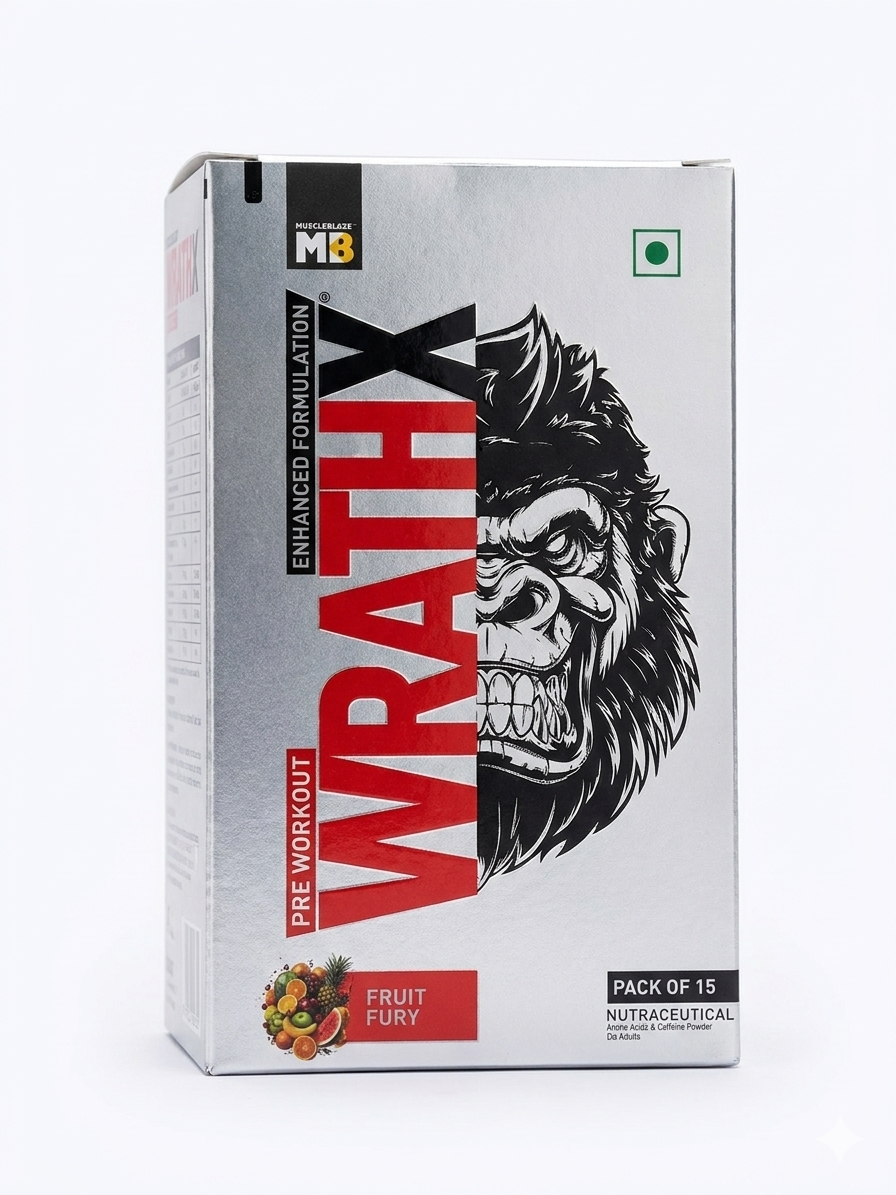 MuscleBlaze Pre Workout WrathX 24gram