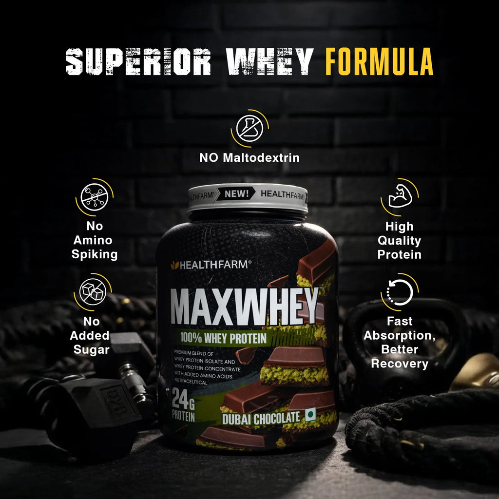 Healthfarm Maxwhey 24g Protein 2 KG 24gram