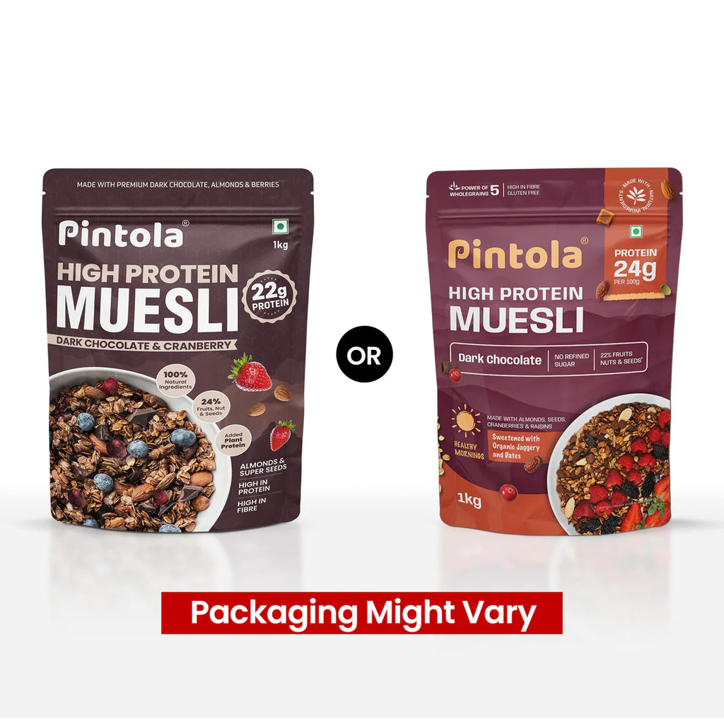 High Protein Dark Chocolate & Cranberry Muesli 24gram