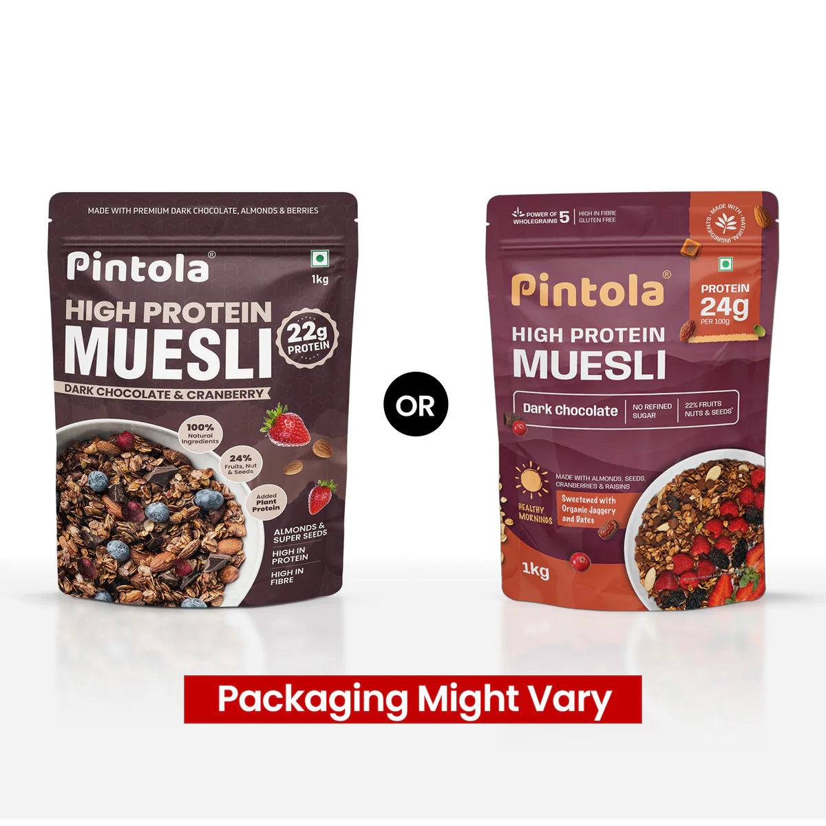 High Protein Dark Chocolate & Cranberry Muesli 24gram