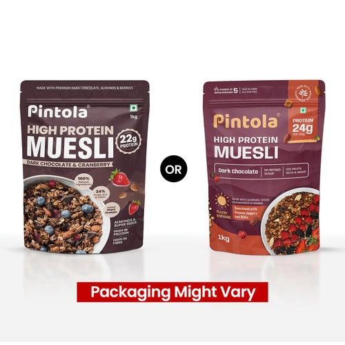High Protein Dark Chocolate & Cranberry Muesli 24gram