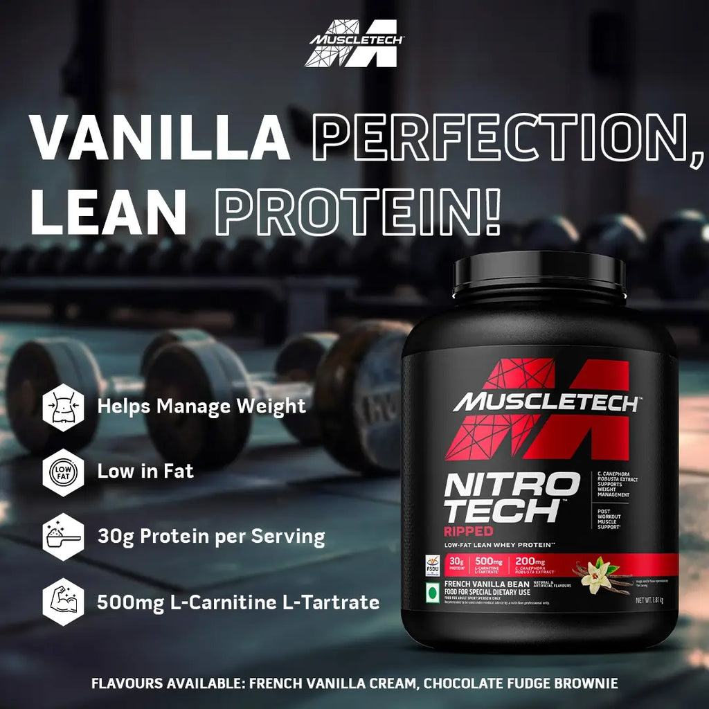 Muscletech Ribbed Protein Powder MuscleTech™ Nitro-Tech™ Ripped Whey Protein Powder – 24 GRAM