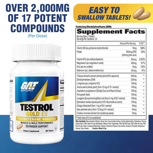 GAT Testrol Gold ES 60 Tablets 24gram