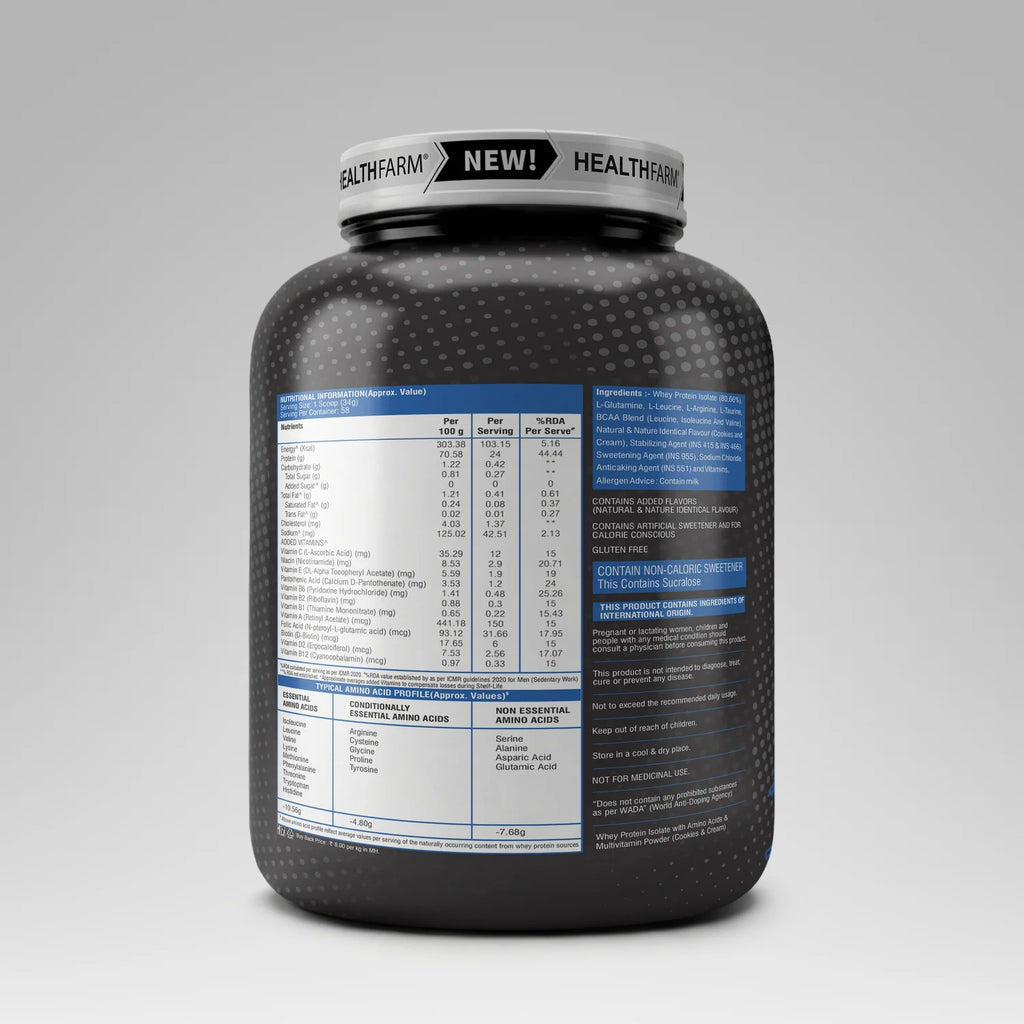 Healthfarm ISOMAX Whey Isolate 2 KG 24gram