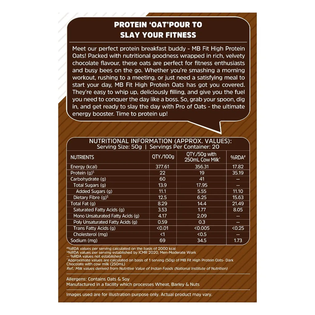 MuscleBlaze High Protein Oats 24gram