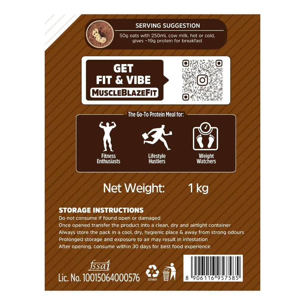 MuscleBlaze High Protein Oats 24gram