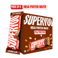 Superyou Nutty Chocolate Mega Protein Wafer Bar (Pack of 6) 20G Protein 24gram