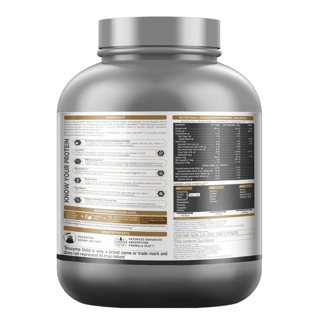 MuscleBlaze Biozyme Gold 100% Whey 24gram
