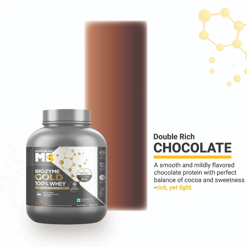 MuscleBlaze Biozyme Gold 100% Whey 24gram