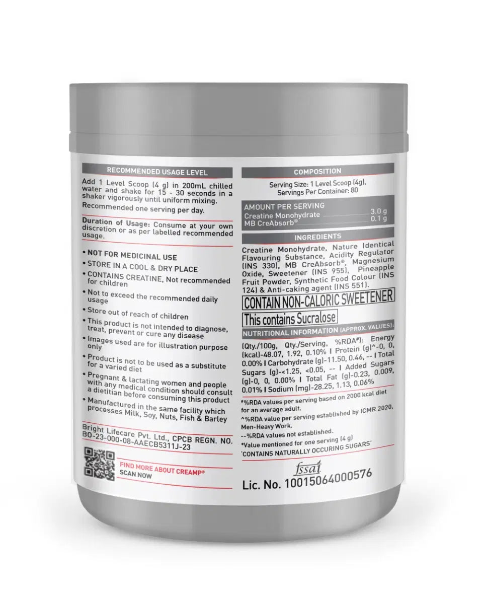 MuscleBlaze Creatine Monohydrate CreAMP 24gram