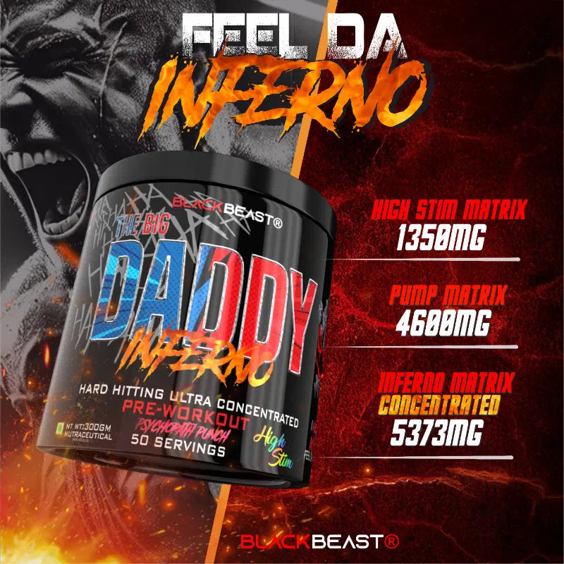 Black Beast The Big Daddy Inferno Pre Workout 24gram