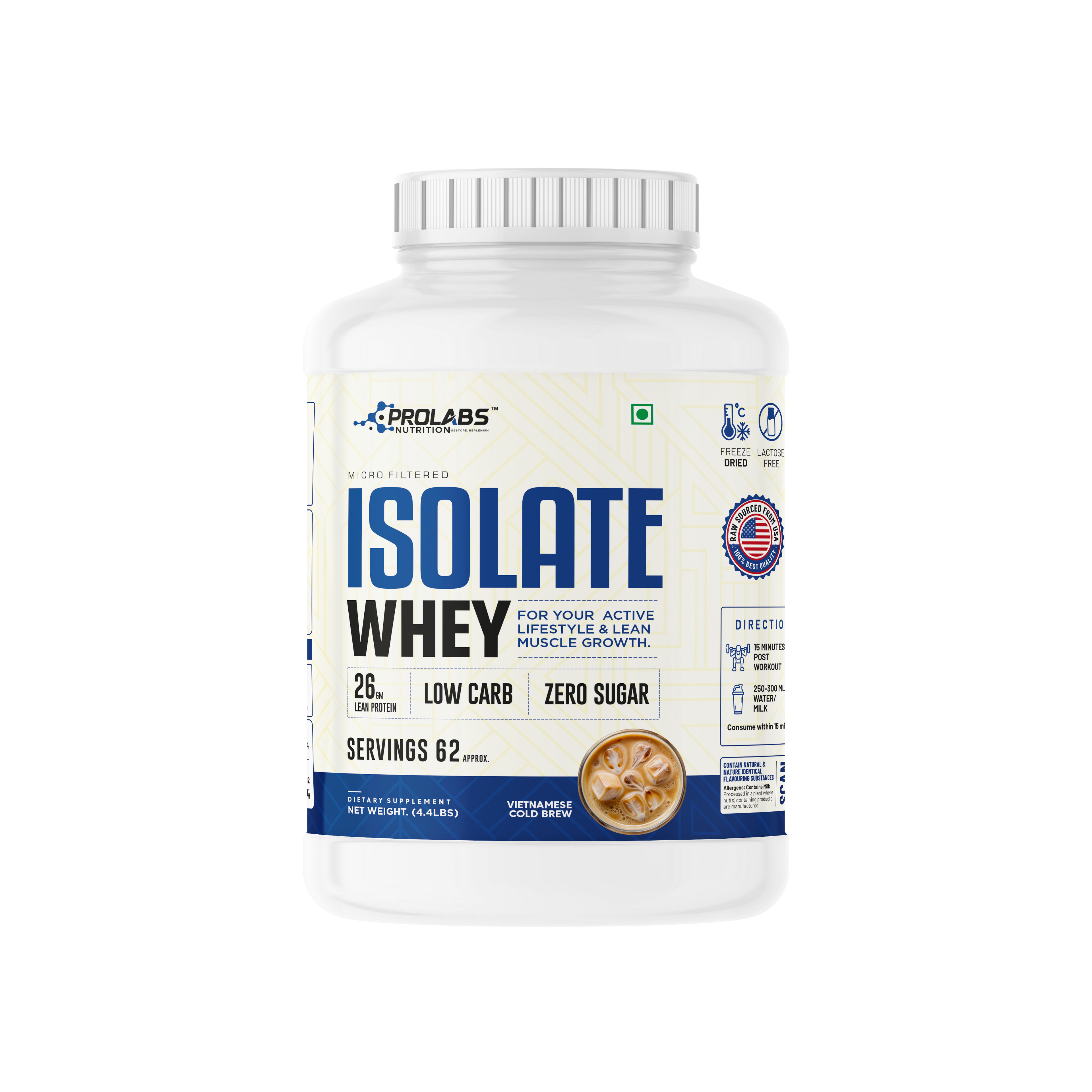 PROLABS NUTRITION ISOLATE WHEY PROTEIN 2 KG 24gram