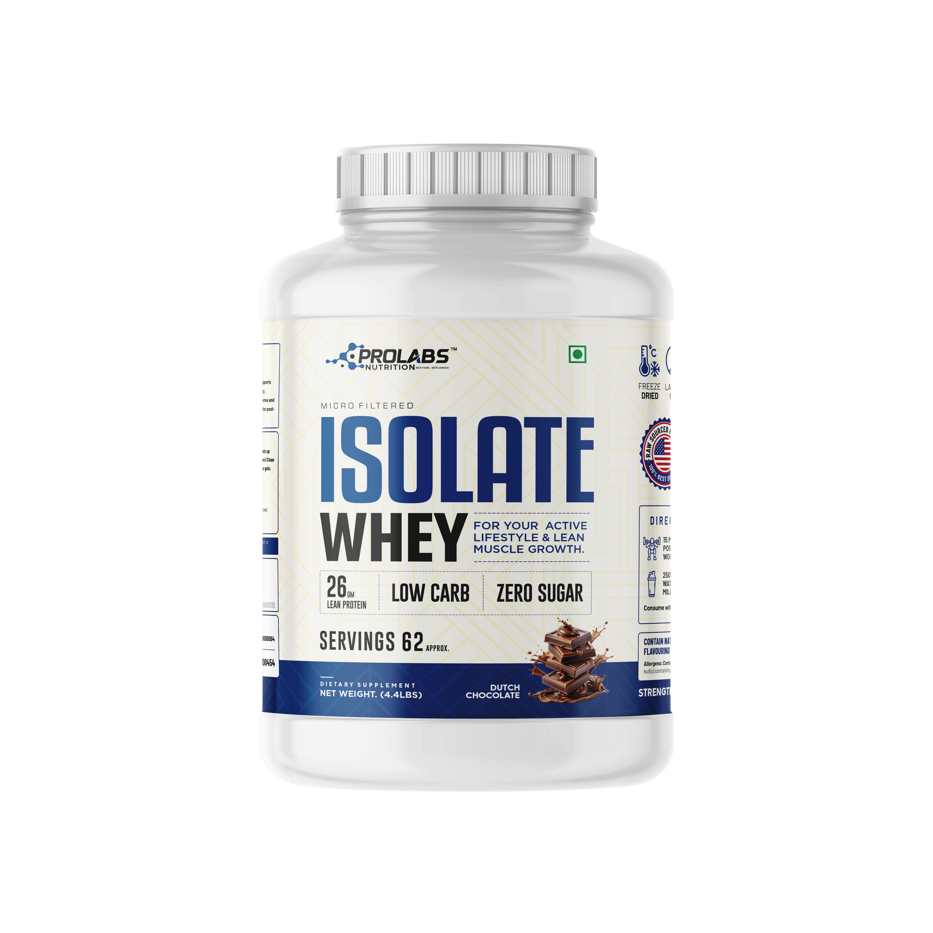 PROLABS NUTRITION ISOLATE WHEY PROTEIN 2 KG 24gram