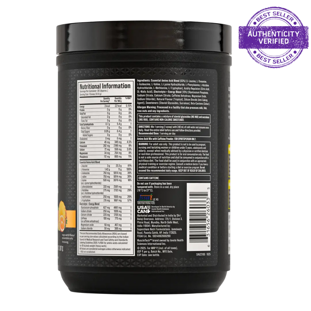 Muscletech™ EAA+ Energy 30 servings 24gram
