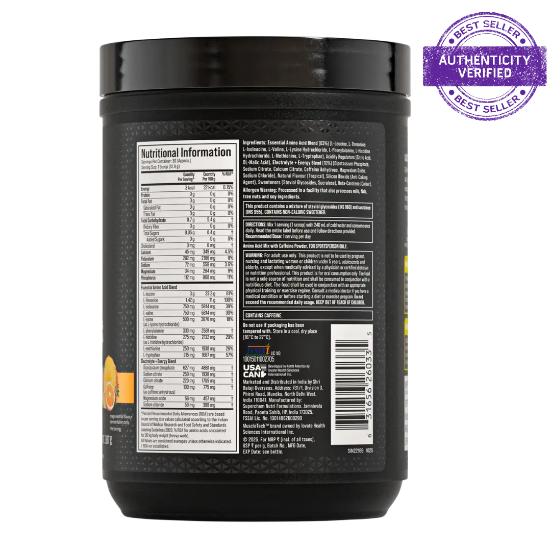 Muscletech™ EAA+ Energy 30 servings 24gram