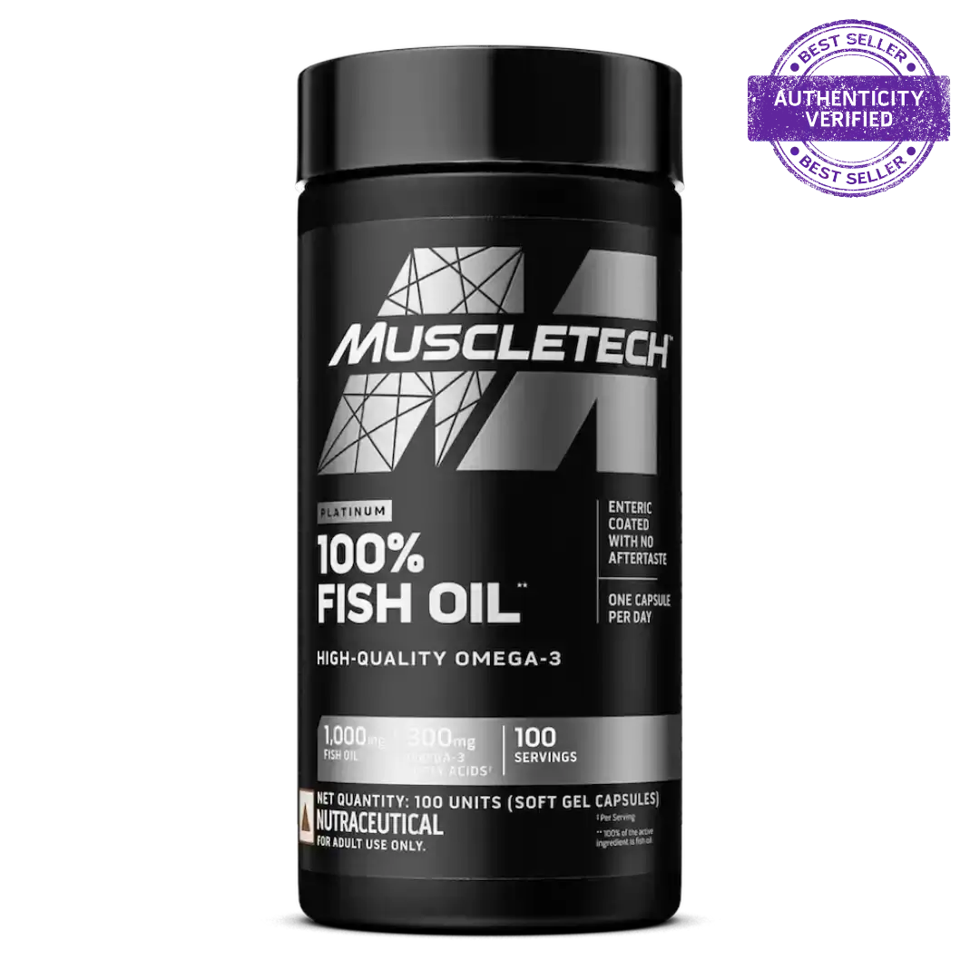 Muscletech™ Platinum 100% Omega Fish Oil 100 units 24gram