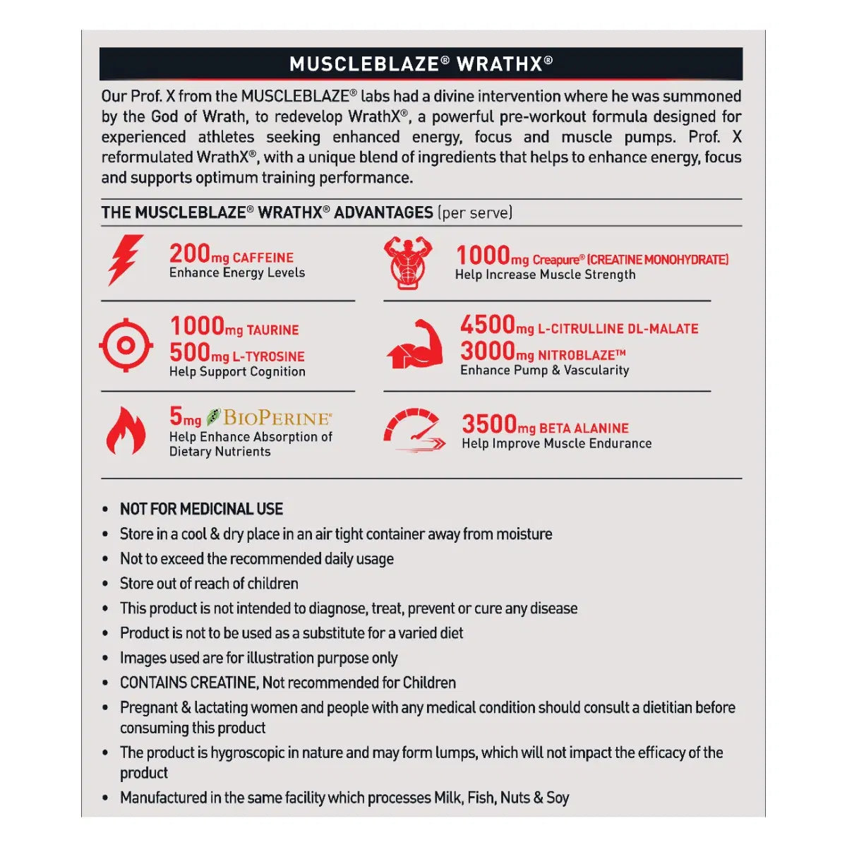 MuscleBlaze Pre Workout WrathX 24gram