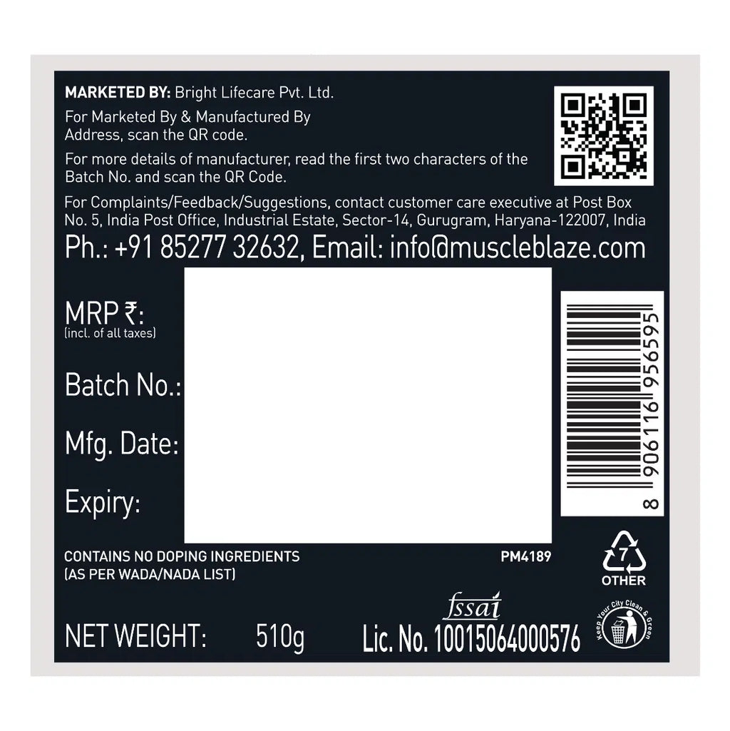 MuscleBlaze Pre Workout WrathX 24gram