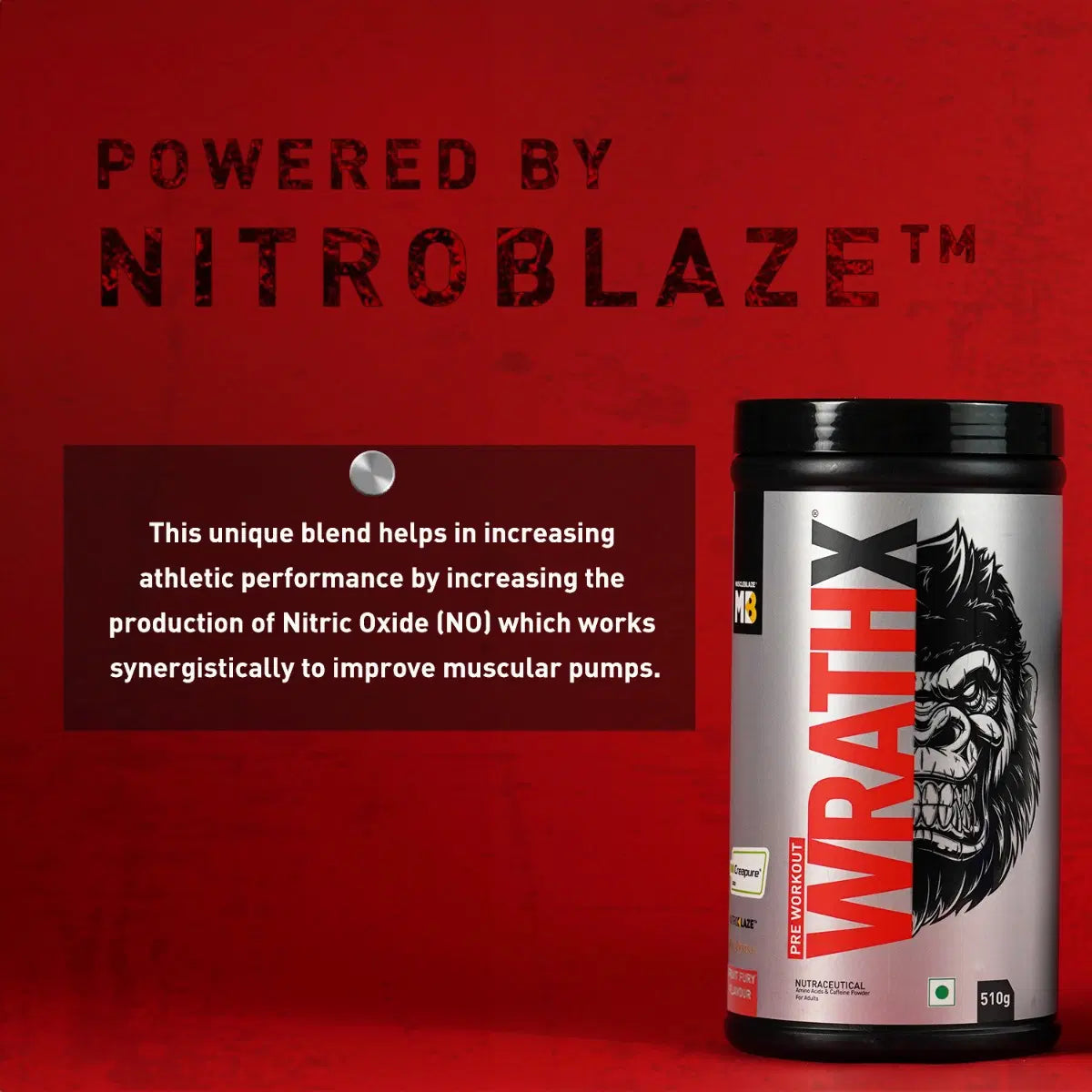 MuscleBlaze Pre Workout WrathX 24gram