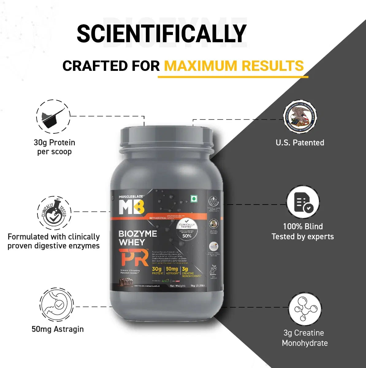 MuscleBlaze Biozyme Whey PR 24gram