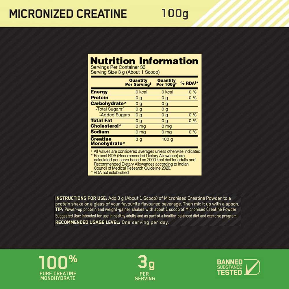 ON (Optimum Nutrition) Micronized Creatine Powder 24gram