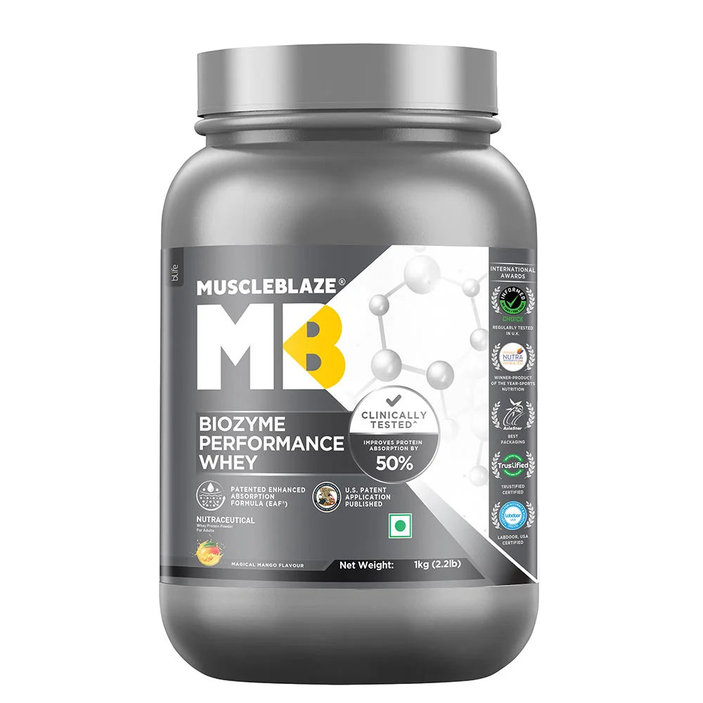 MuscleBlaze Biozyme Performance Whey 24gram
