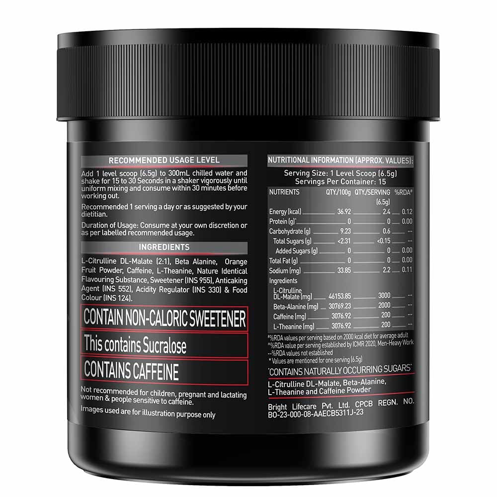 MuscleBlaze PRE Workout 200 Xtreme 24gram
