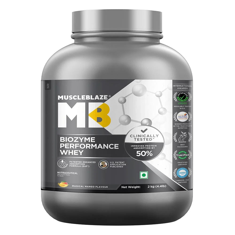 MuscleBlaze Biozyme Performance Whey 24gram