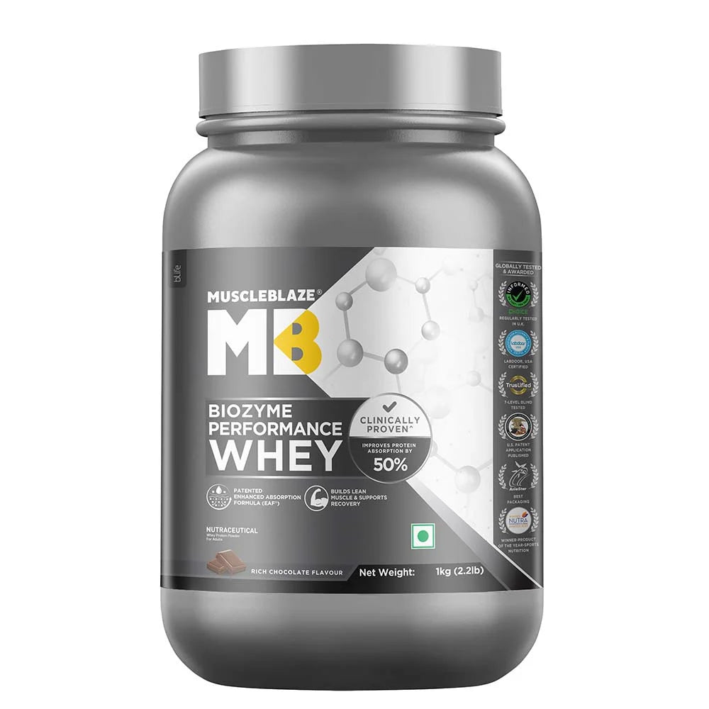 MuscleBlaze Biozyme Performance Whey 24gram