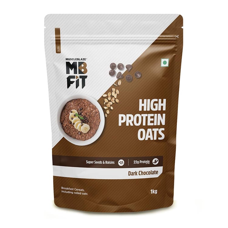 MuscleBlaze High Protein Oats 24gram
